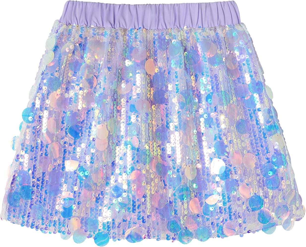 Miipat Girls Sequin Skirt Sparkly Toddler Kids Mini Glitter Skirt Elastic Waist Party Pencil Skir... | Amazon (US)