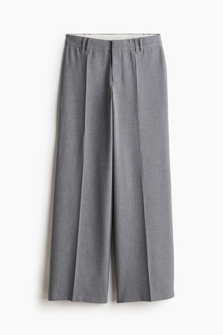 H & M - Wide-leg Dress Pants - Gray | H&M (US + CA)
