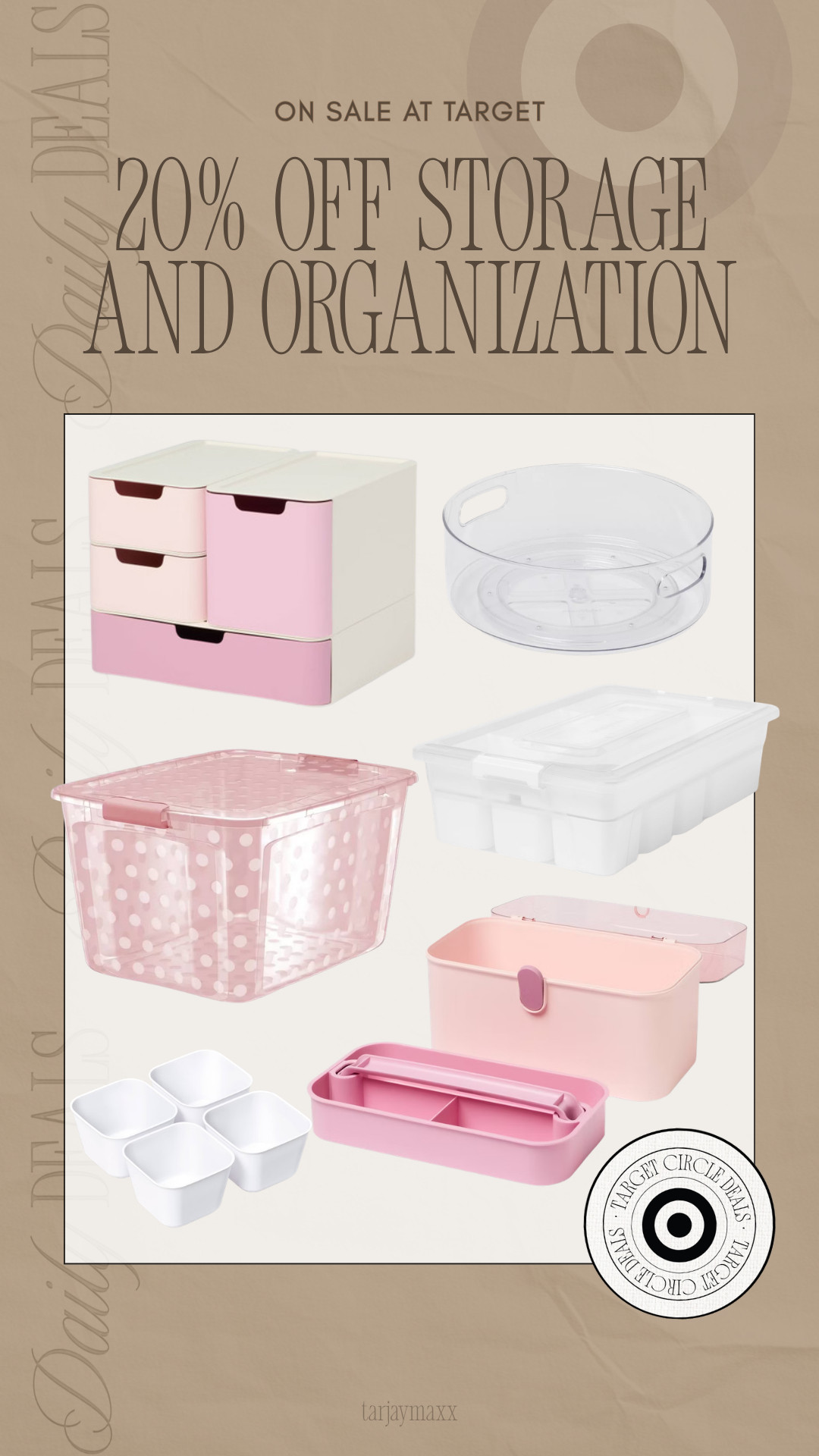 Your sign to finally tackle that cluttered closet, pantry or playroom - select storage and organization finds are 20% off at Target this week! So many easy upgrades to make your space feel instantly more put together.
wedding guest dress summer, teacher outfits, country concert outfits, back to school outfits, date night outfits, vacation outfits beach, business casual workwear, summer outfits over 40, travel outfits, summer dresses 

 #LTKSeasonal #LTKHome