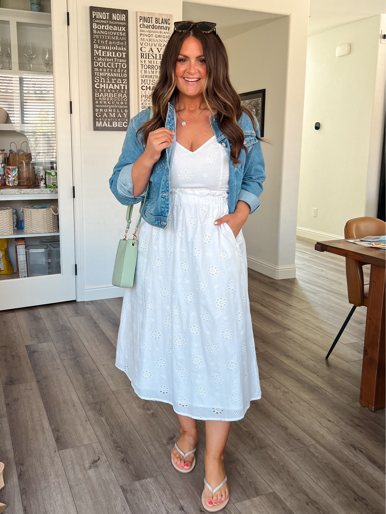 Set, large
Denim jacket, xlarge
Shoes, tts

Spring outfit, summer outfit, country concert outfit, sandals, white dress, matching set, midsize, target finds, size 12, size 14, date night

#LTKFindsUnder50 #LTKMidsize #LTKStyleTip