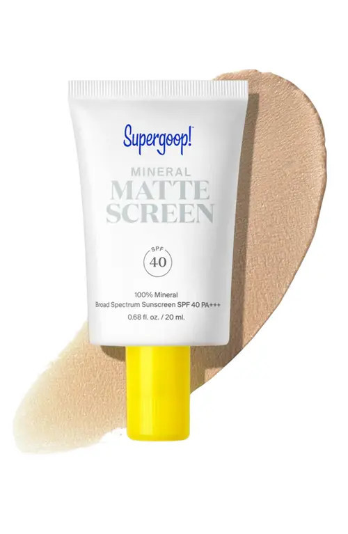 Supergoop!® Supergoop! Smooth & Poreless 100% Mineral Matte Screen Sunscreen SPF 40 at Nordstrom, Size 0.5 Oz | Nordstrom