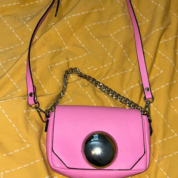 Zara ..WEAR 2 Ways!.. BARBIECORE MINI Crossbody Bag OR USE WITH CHAIN HANDLE! | Poshmark