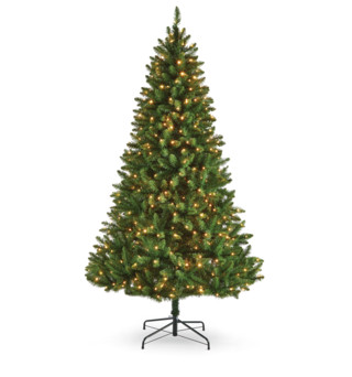 NOMA Pre-Lit Dresden Christmas Tree with Tree Stand, 450 Colour-Changing LED Lights, 7-ft | Canadian Tire