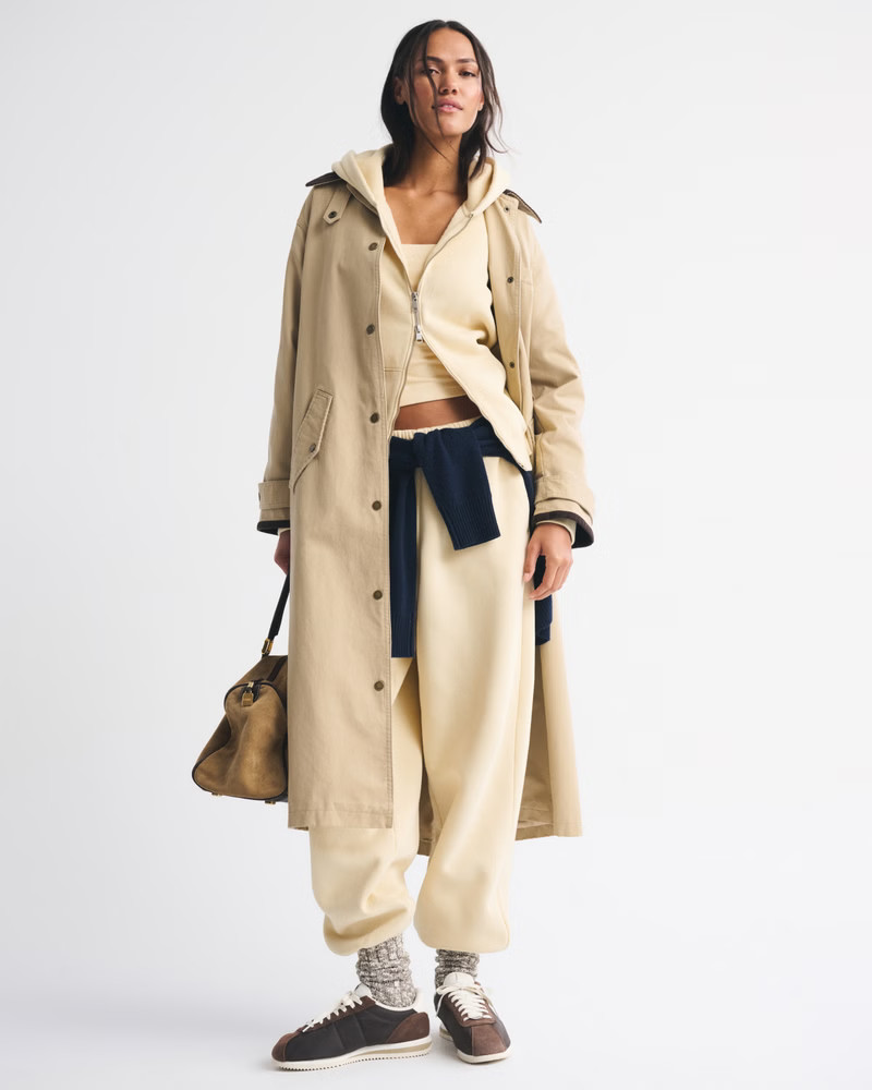 High Rise Sunday Wide Leg Sweatpant | Abercrombie & Fitch (US)