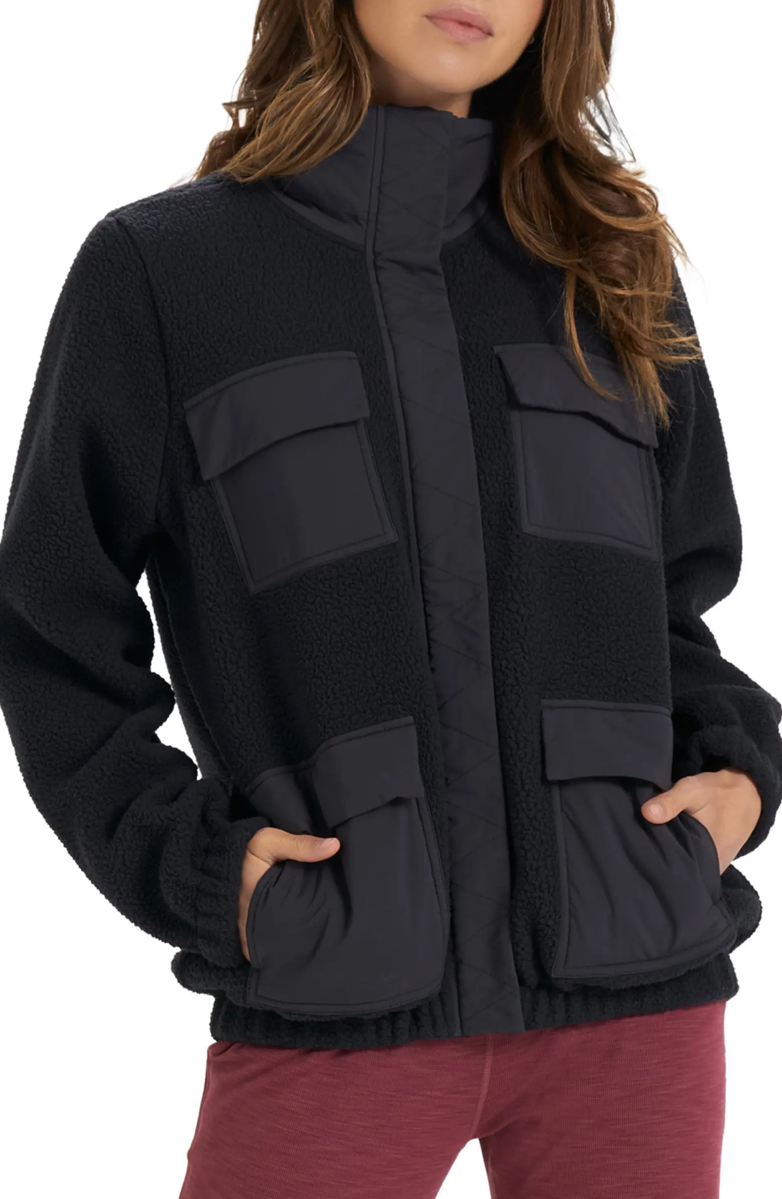 vuori High Pile Fleece Utility Jacket | Nordstrom | Nordstrom