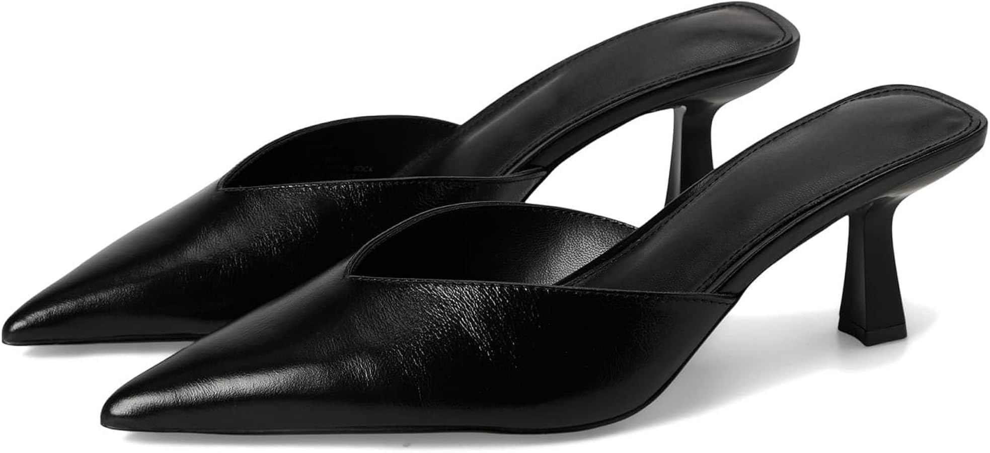 olomisa Womens Kitten Heels, Bow Studded Heeled Mules Pointed Toe Low Heel Sandals Suede Leather ... | Amazon (US)