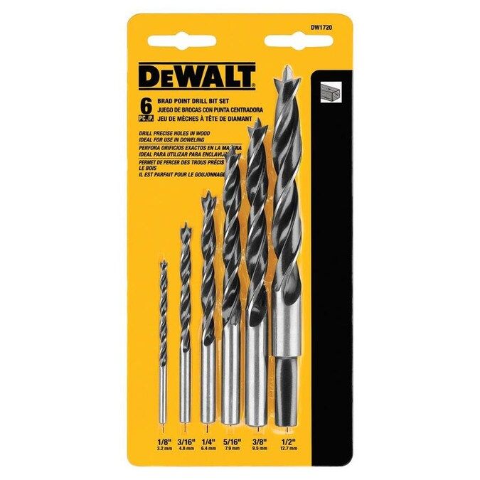 DEWALT 6-Piece Assorted High-Speed Steel Twist Drill Bit Set Lowes.com | Lowe's