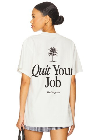 Motel Margarita Quit Your Job Tee in White from Revolve.com | Revolve Clothing (Global)
