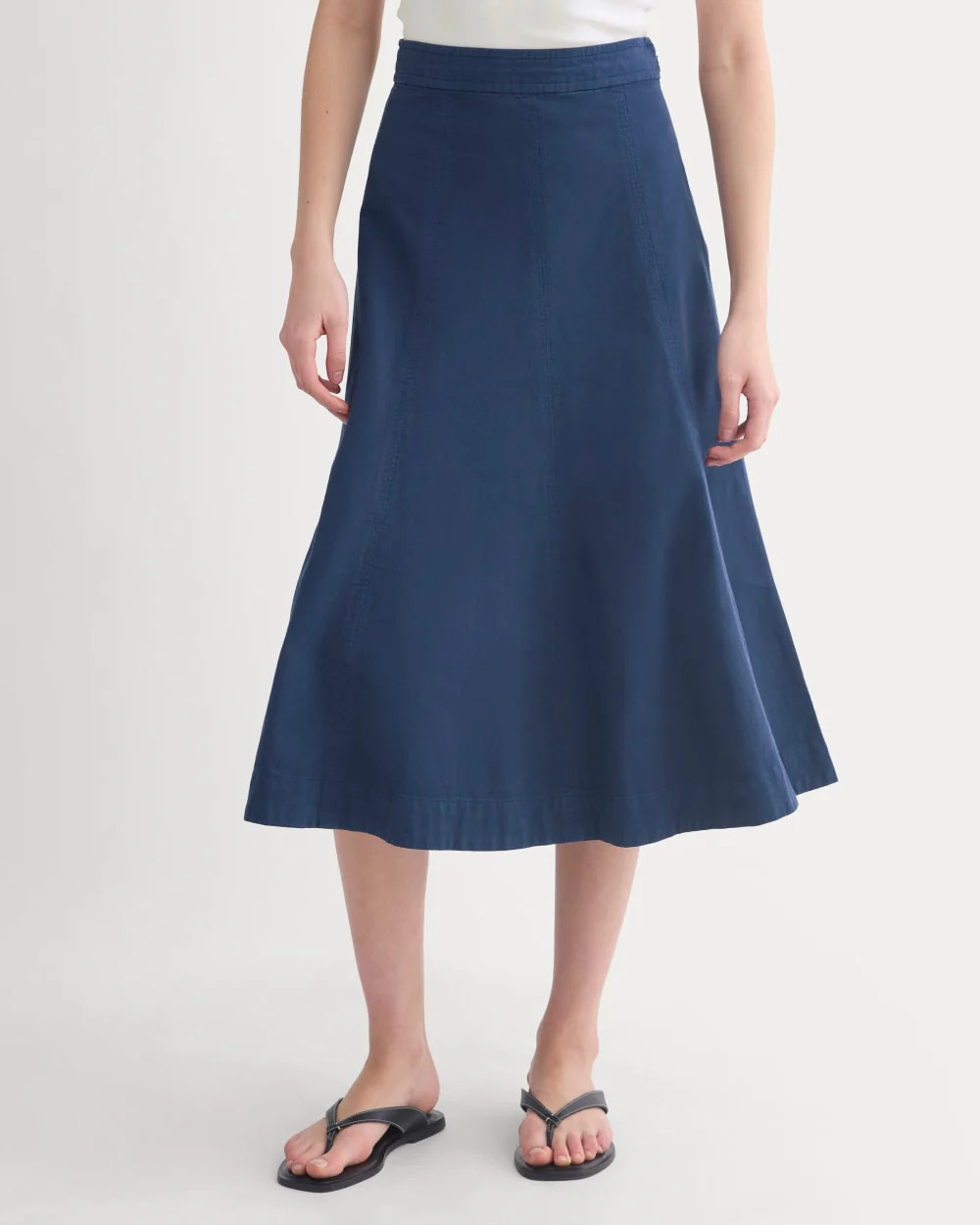 Seamed Midi Skirt | Bone | Everlane