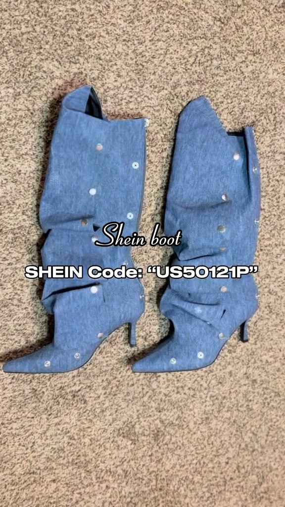 Pt. 2 SHEIN denim boot # SHEINboot #bootlover #fashionboots 

#LTKU #LTKshoecrush #LTKstyletip
