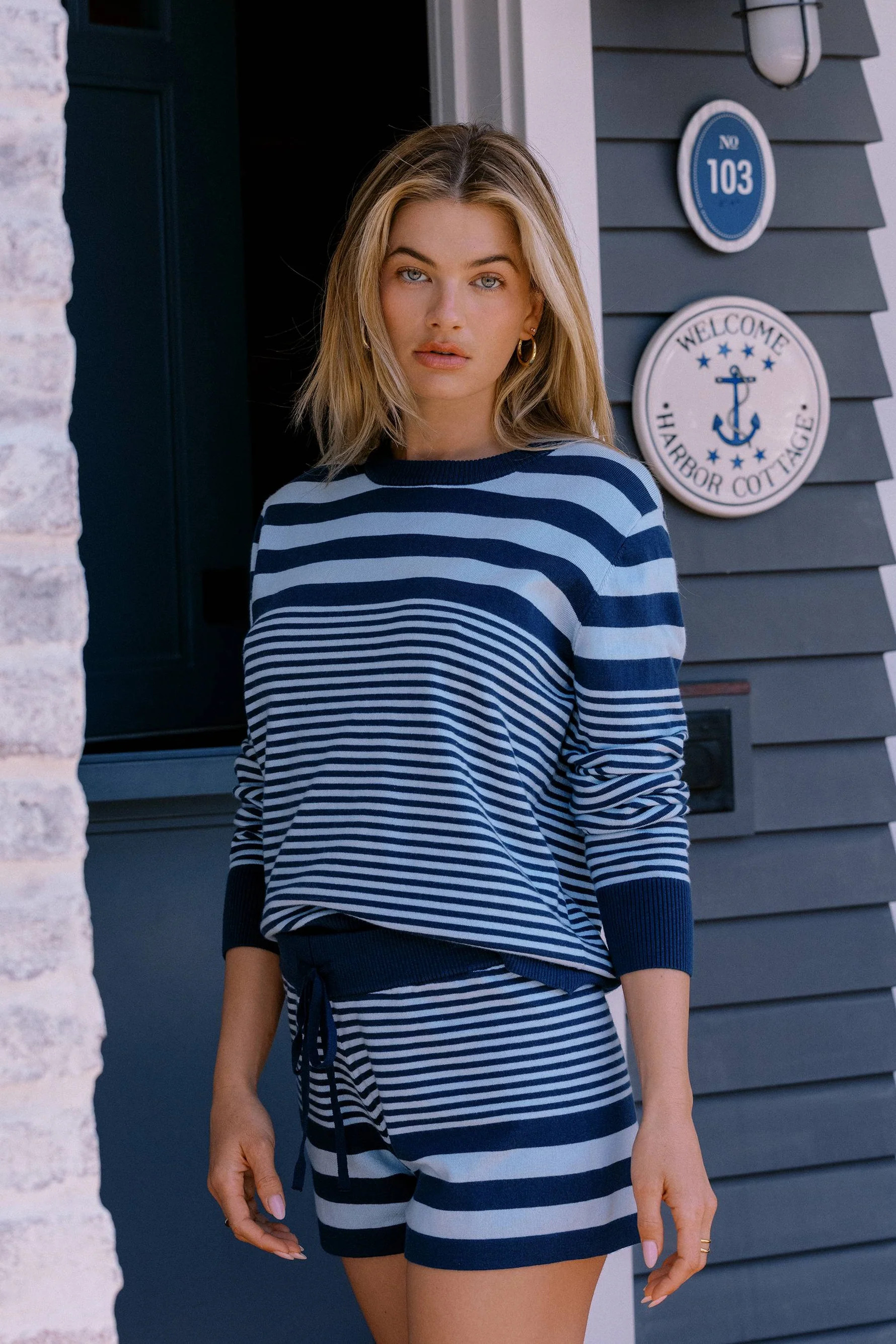 Balboa Short Ivy Stripe | Navy Striped Shorts | Beach Riot | Beach Riot