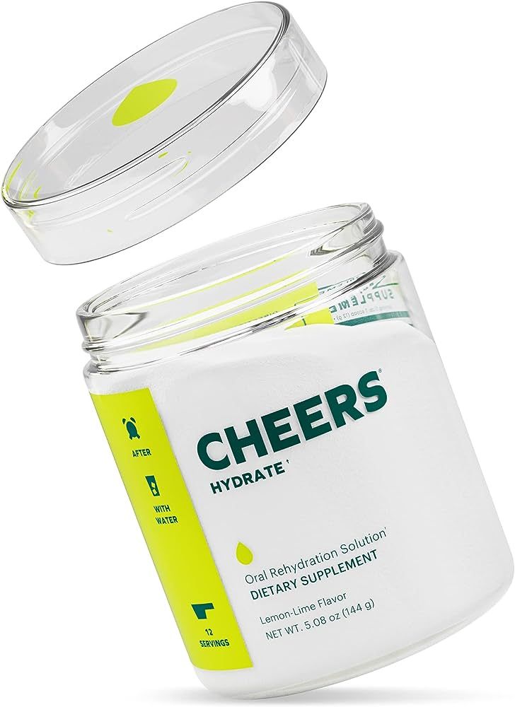 Cheers Hydrate | Oral Rehydration Solution | Electrolytes for Rapid Hydration After Drinking | Lemon | Amazon (US)