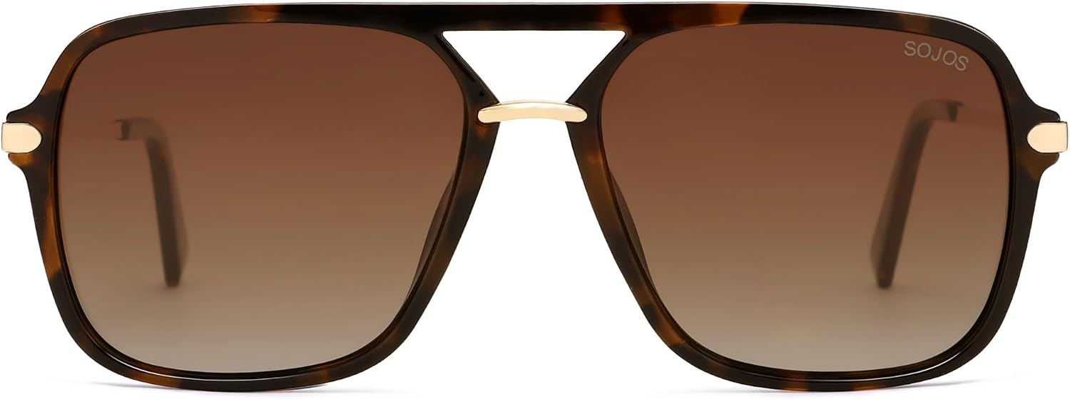SOJOS Sunglasses for Women & Men, Retro,Square,Polarized Lens, Trendy Aviator, 90s Shades SJ2229 | Amazon (CA)