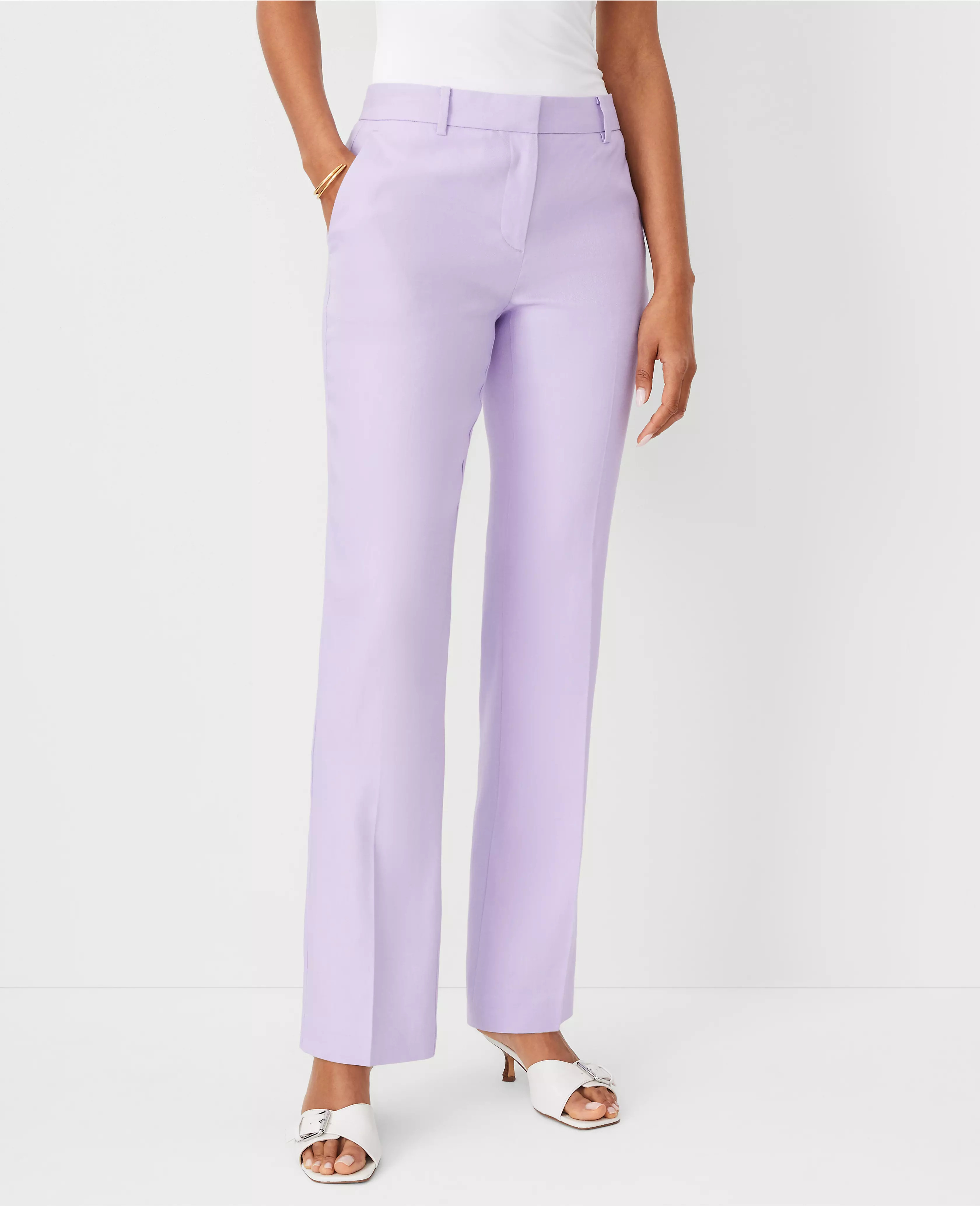 The Sophia Straight Pant in Linen Twill | Ann Taylor (US)