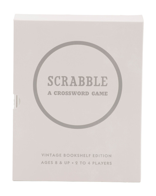 Scrabble Linen Book Box Game Set | TJ Maxx