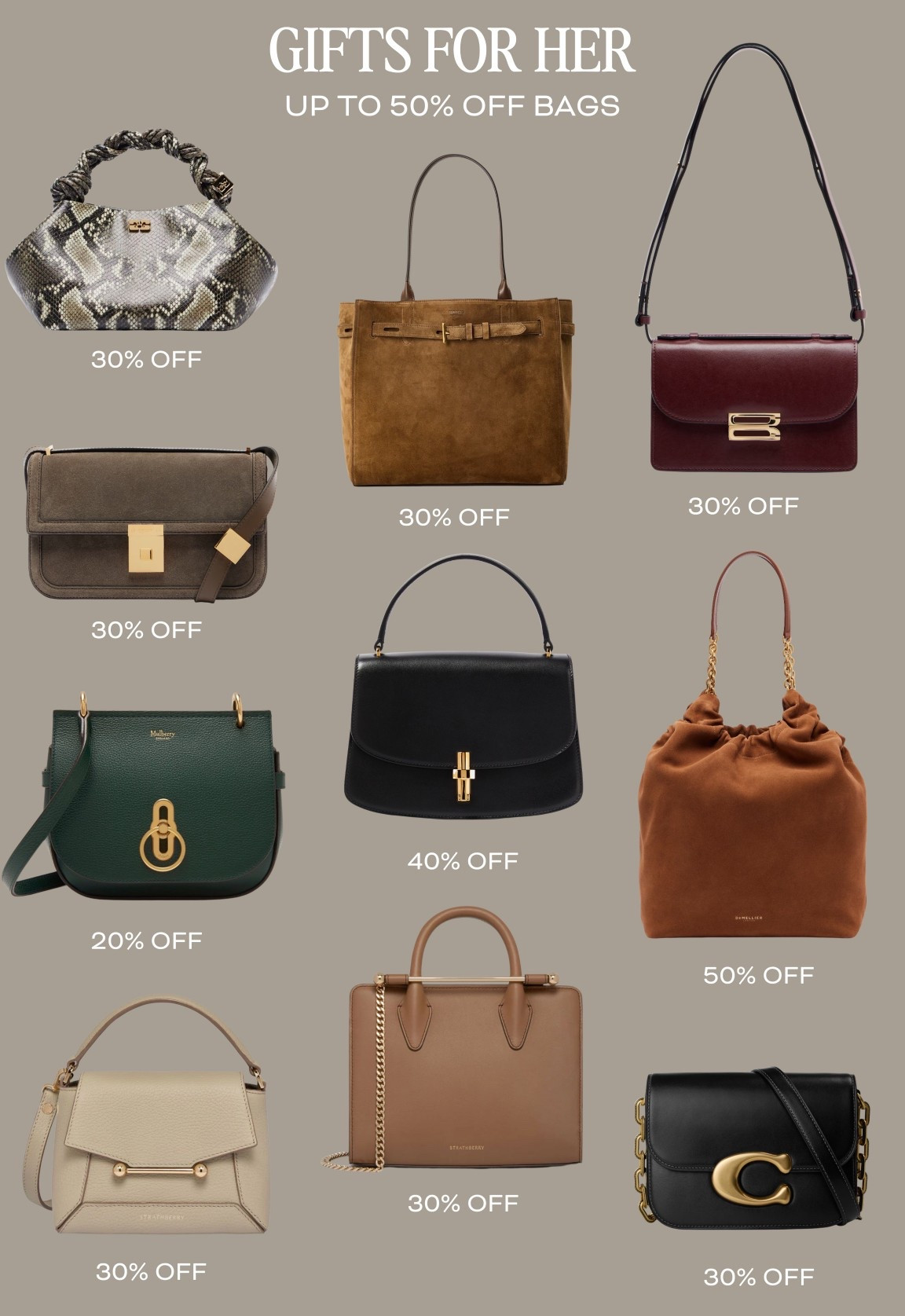 Gifts for her 🎁  up to 50% off bags ✨

#LTKbag #LTKgiftguide #LTKxHarveyNichols