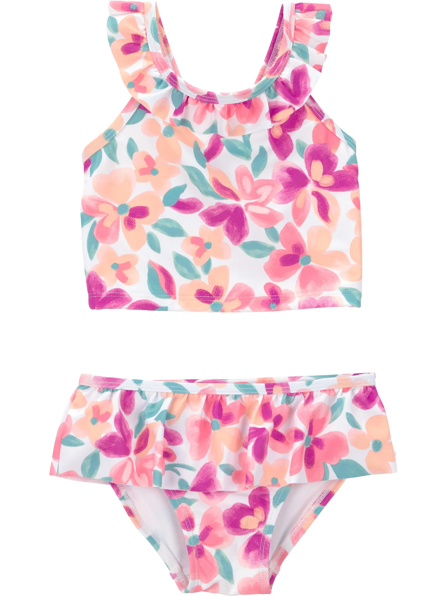Carter's Child of Mine Toddler Girl Tankini Swimsuit Set, 2-Piece, Sizes 12M-5T | Walmart (US)