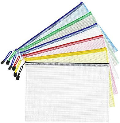 SUNEE Plastic Mesh Zip Document Holder, Letter Size Waterproof Document Pouch for School Office S... | Amazon (US)