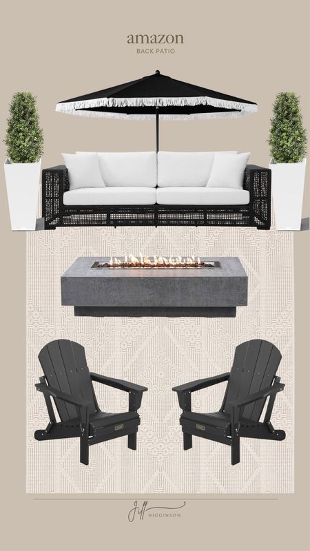 Amazon back patio! 

Outdoor couch, fire pit, chair, umbrella 

#LTKfindsunder100 #LTKhome #LTKSeasonal