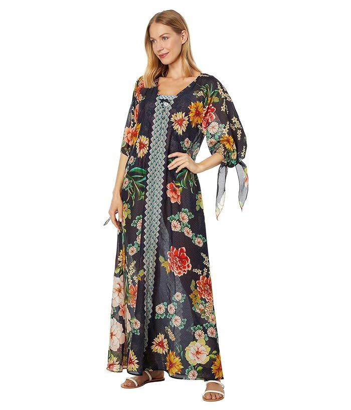 Johnny Was Floral Border Long Dress | Zappos