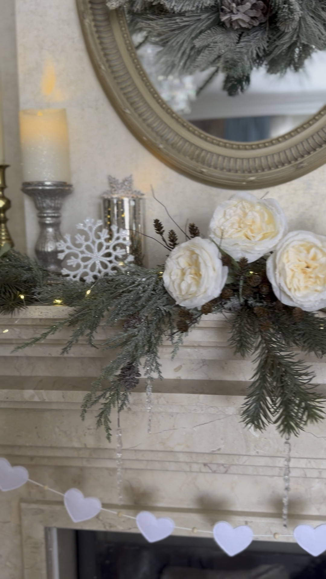 Valentine’s Day decorations, living room mantel decor, faux roses, romantic decor 

#LTKMostLoved #LTKFindsUnder50 #LTKHome