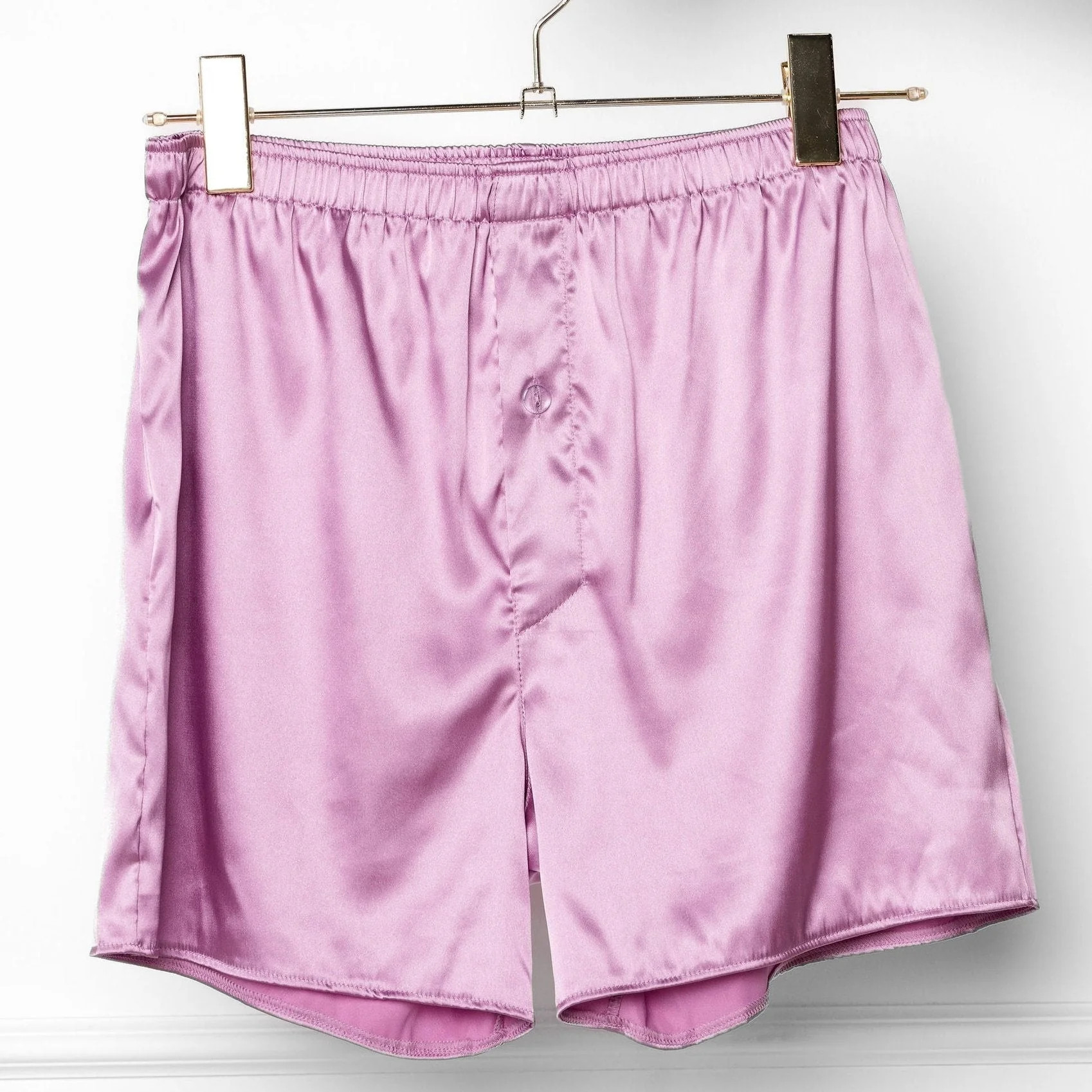 Men's Satin Boxer - Lilac | Mentionables