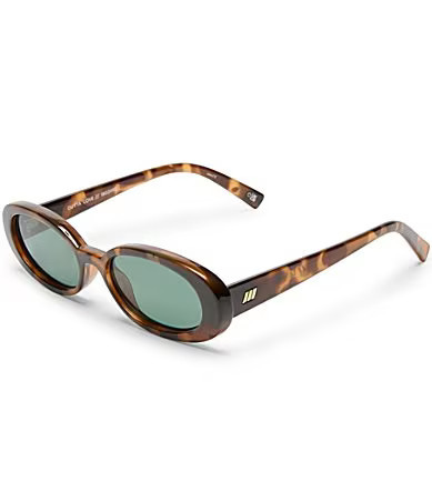 Le Specs Unisex Outta Love 51mm Tortoise Oval Sunglasses - Tortoise | Dillard's