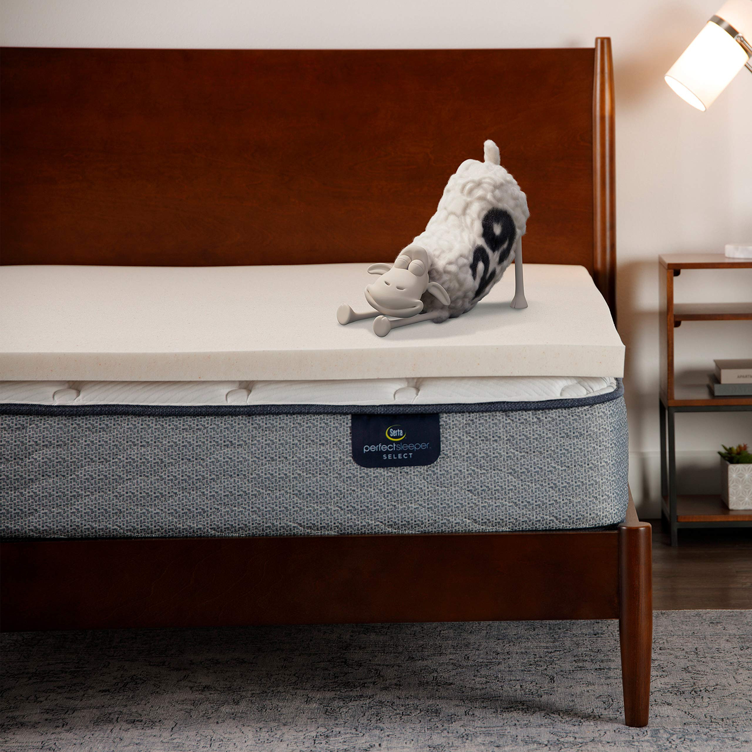 Serta CopperGel Cooling, Pressure-Relieving Memory Foam Mattress Topper, 2 Inch, Queen | Amazon (US)