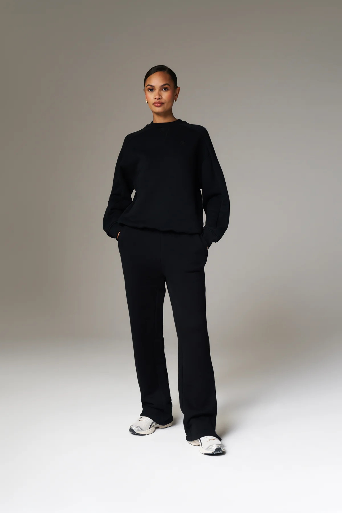 LAUNDERED CLASSICS STRAIGHT LEG JOGGERS - WASHED BLACK | The Couture Club