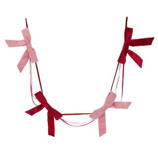 6Ft Red & Pink Bow Garland by Ashland® in Red/Pink | 6 ft | Michaels® | Michaels Stores