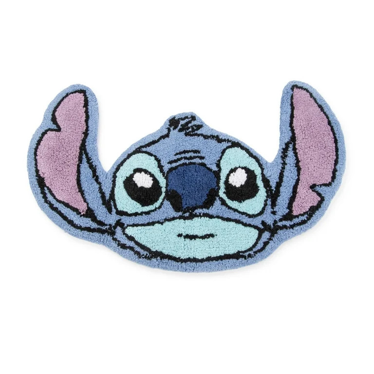 Stitch Kids Tufted Rug, 27" x 18", Cotton, Blue, Disney | Walmart (US)