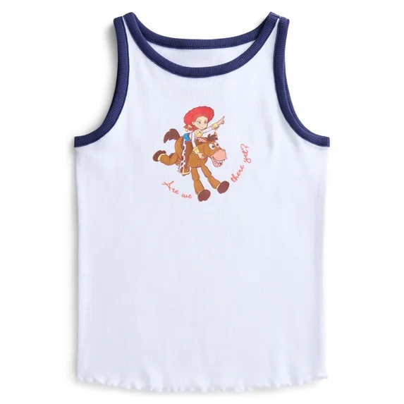 Toy Story, Girls' Ringer Graphic Tank Top, Are We Ready Yet, Sizes 4-16 | Walmart (US)