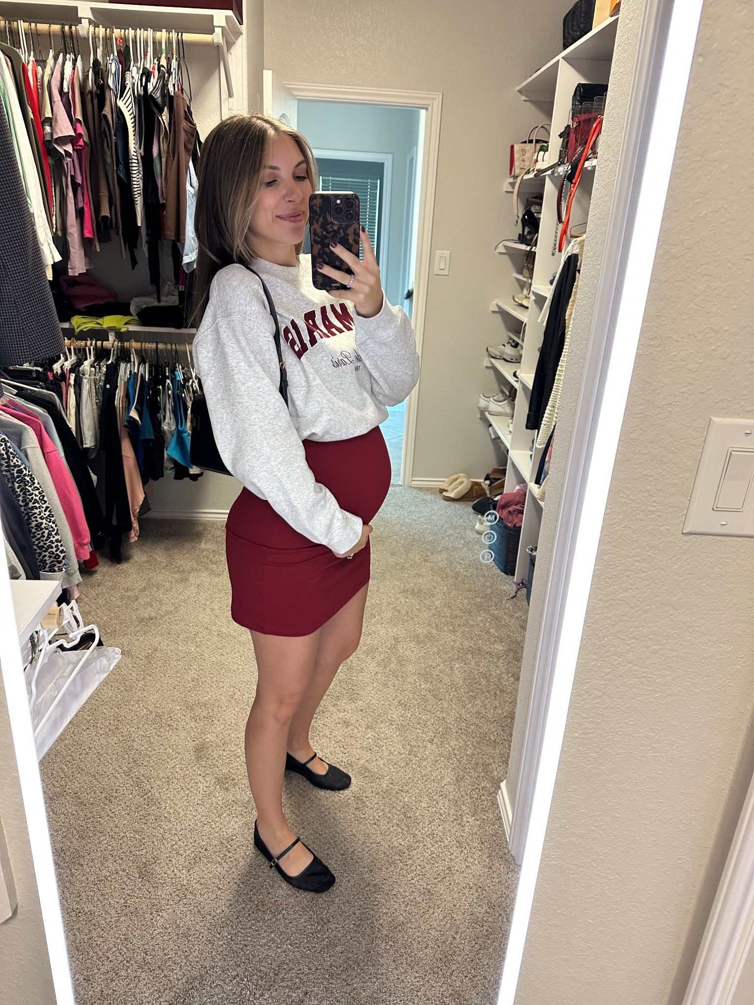 Dress: medium (very stretchy)