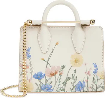 Nano Floral Print Leather Tote | Nordstrom