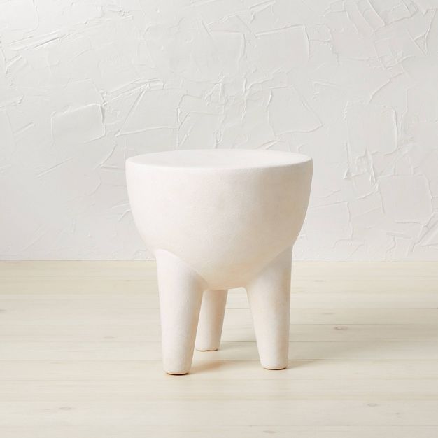 Cinque Terre Primitive Stone Accent Table Cream - Opalhouse&#8482; designed with Jungalow&#8482; | Target