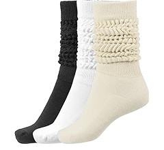 BomKinta Slouch Socks Women Thigh High Boot Socks Soft Scrunch Socks Size 5-11 | Amazon (US)