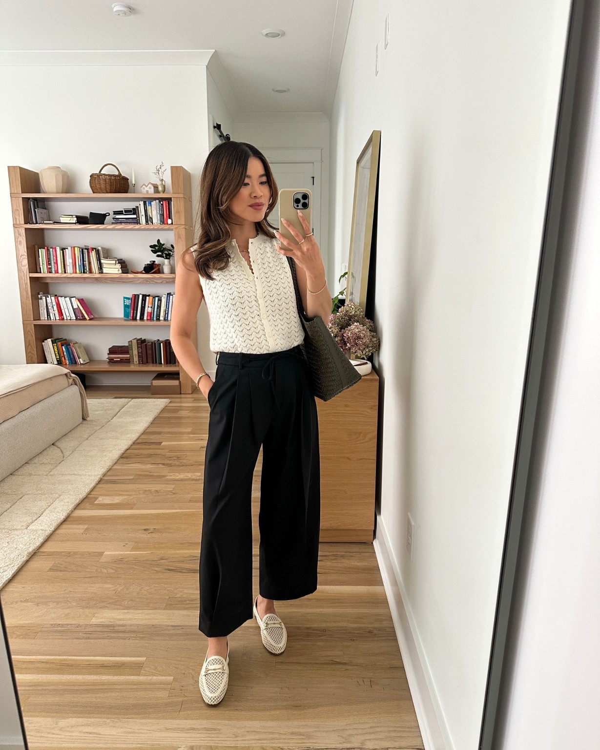 Sizing info: 
•Top size XS 
•Pants size 00  

petite fashion, get dressed with me, outfit inspiration, ootd, nashville outfit, Nashville influencer, petite style, vacation style, casual outfits, mom style, petite pants, spring outfits, spring outfit info, spring pants, spring outfit idea, spring top, spring tank, spring sweater, spring shoes, sweater tank, petite tailored pants, work pants, office pants 
@Aritzia 
 

#LTKPetite #LTKSeasonal #LTKootd
