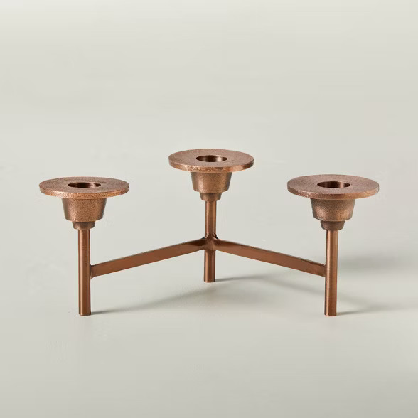 Metal 3ct Taper Candelabra - Hearth & Hand™ with Magnolia | Target