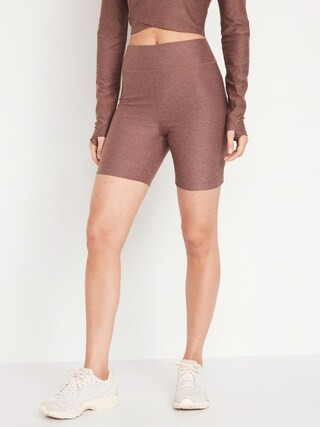 Extra High-Waisted Cloud+ Biker Shorts -- 6-inch inseam | Old Navy (US)