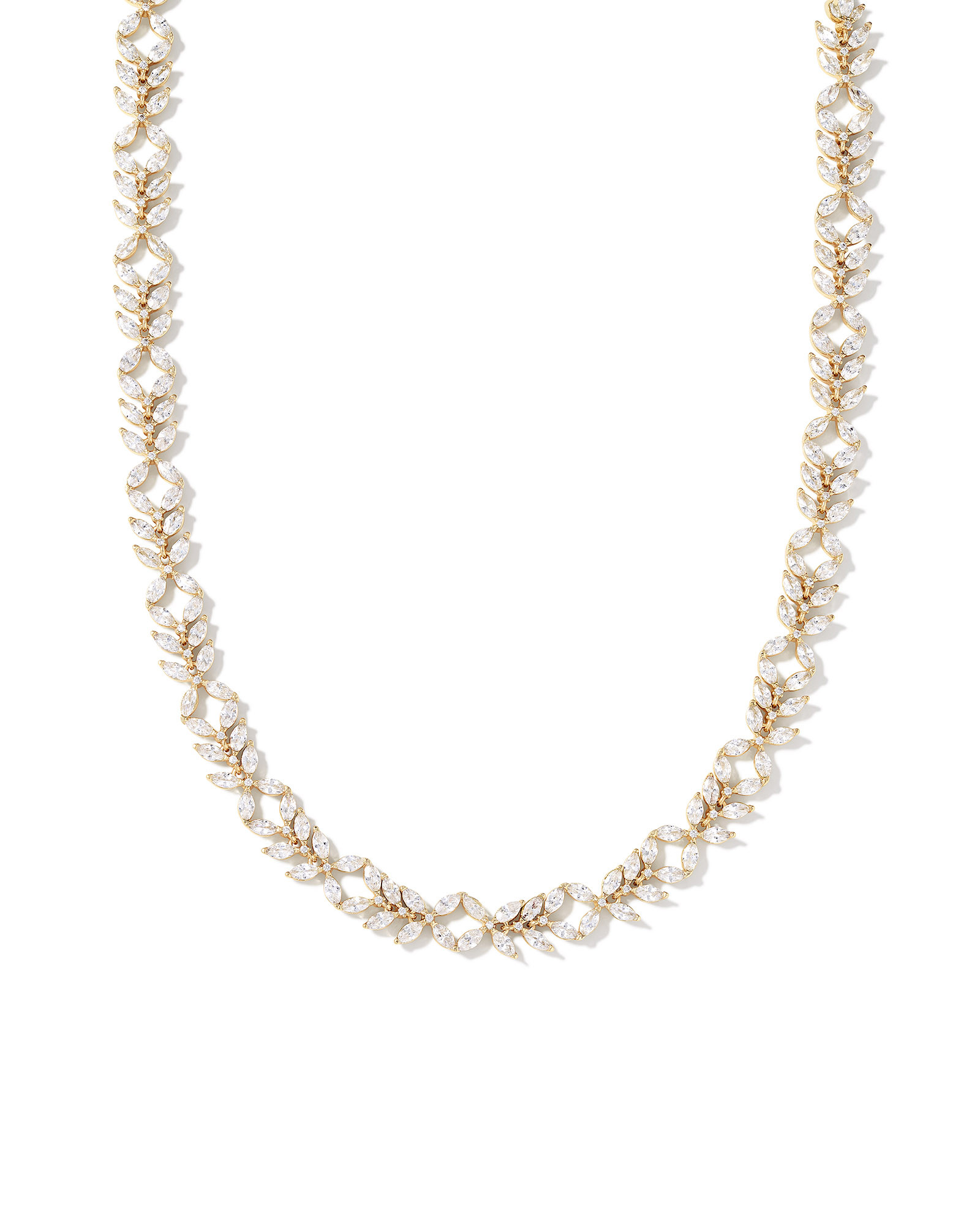 Rosalie Gold Tennis Necklace in White Crystal | Kendra Scott | Kendra Scott