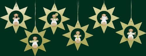 Rudolphs Schatzkiste Angel in The Star Christmas Tree Decoration Tree Decoration Christmas Tree M... | Amazon (US)