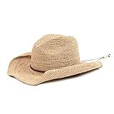 Women's Crocheted Raffia Cowboy Hat | Amazon (US)