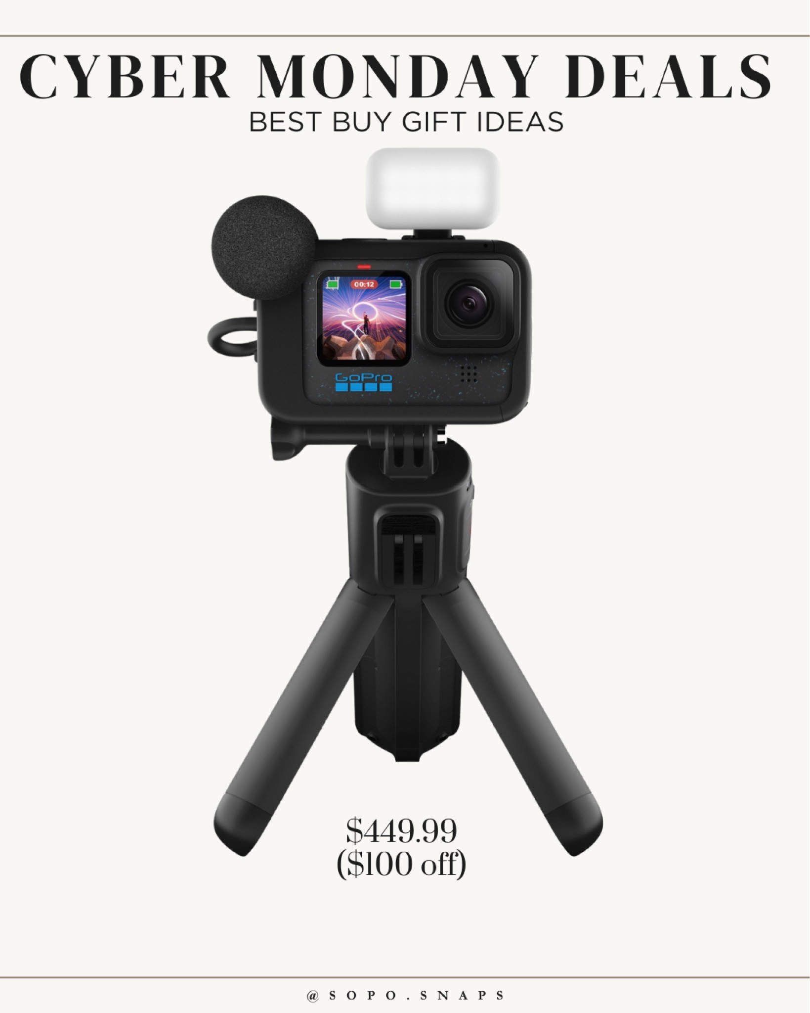 BEST BUY Go-PRO SALE! Cyber DEALS! $50-100 OFF!

#LTKsalealert #LTKCyberWeek #LTKGiftGuide
