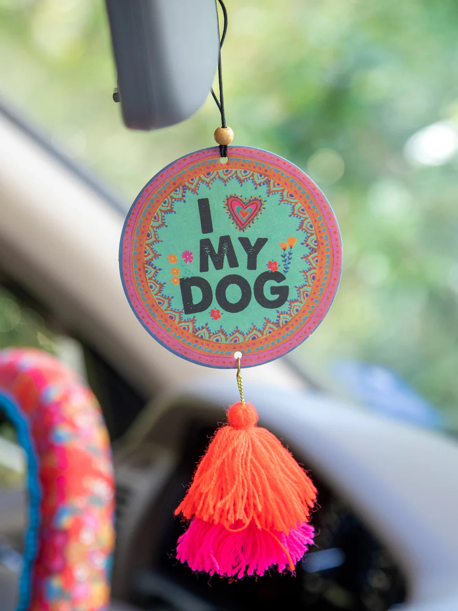 Car Air Freshener - I Heart My Dog | Natural Life
