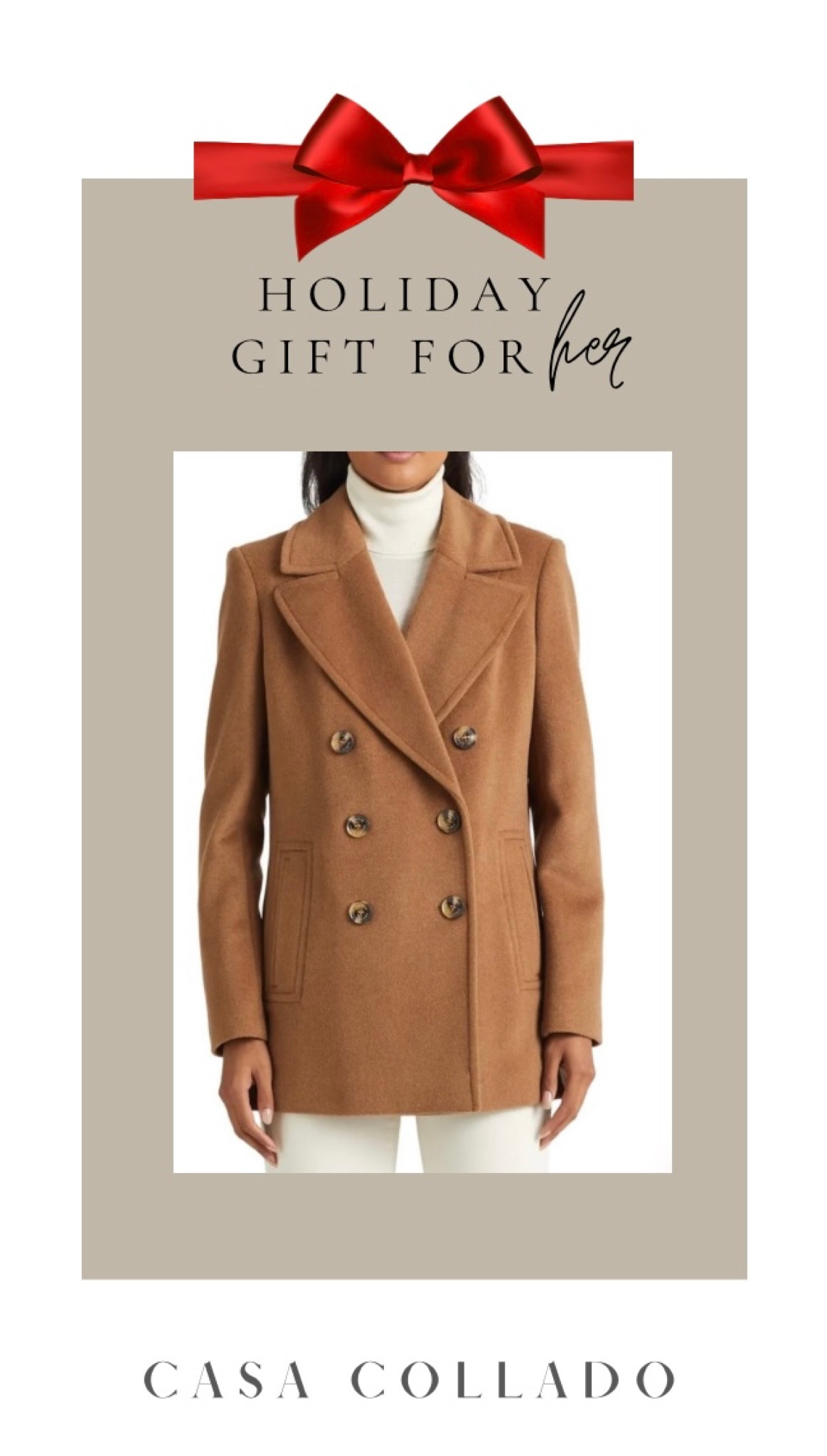 The classic coat that never goes out of style…… 

#LTKSeasonal #LTKHoliday #LTKGiftGuide