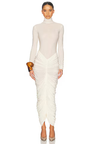 The Super Sheer Ruched Dress | FWRD 