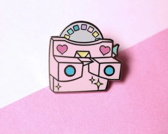 Viewfinder hard enamel pin badge | View finder retro pin | Retro toy pin Lapel pin | Flair | Pastel  | Etsy (US)