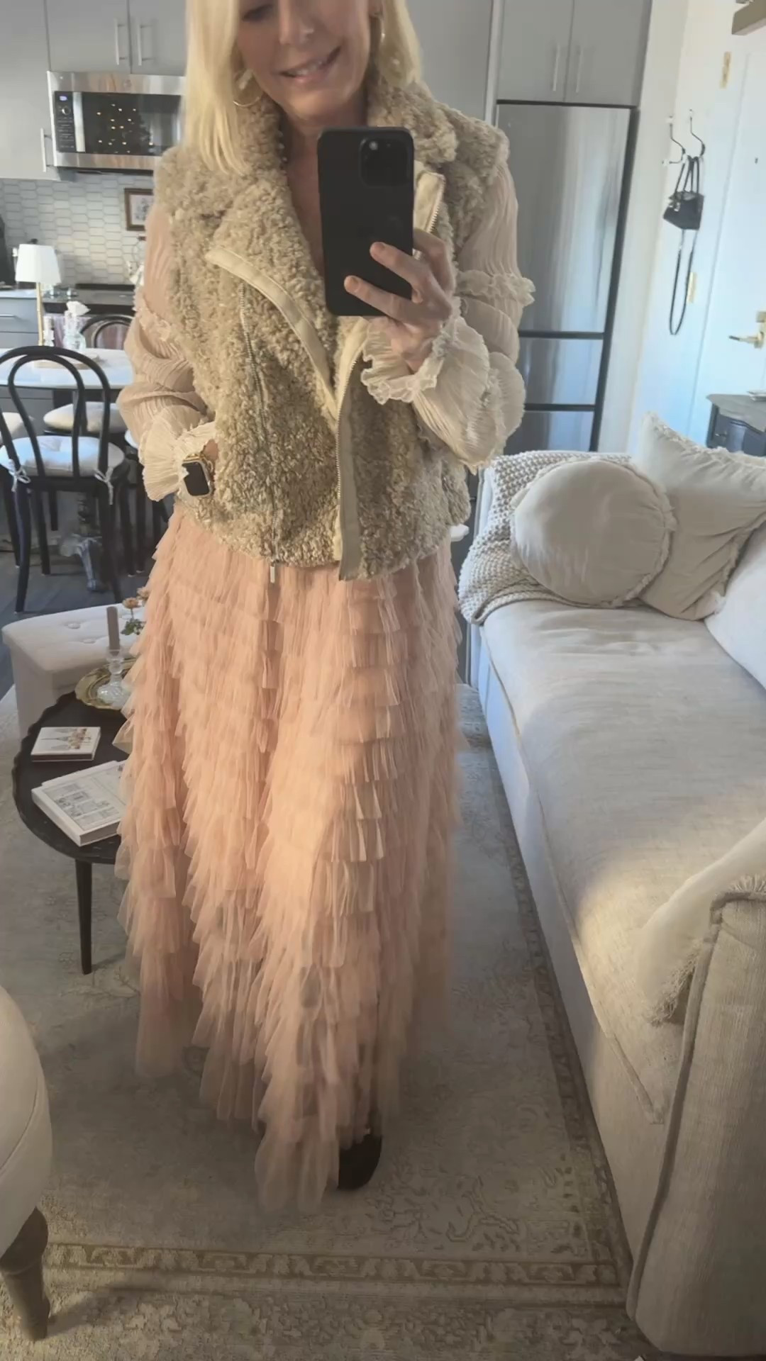 Soft layers, cozy textures, and a little romance ✨
One of my favorite ways to style a feminine skirt for winter — grounded with boots and a cozy vest so it still feels effortless and wearable.

#LTKOver40 #LTKHoliday #LTKvlog