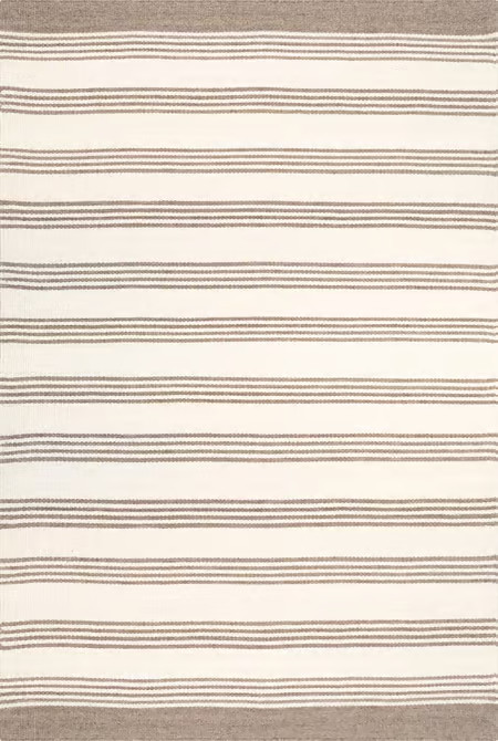 Beige Woven Cabana Stripes Area Rug | Rugs USA