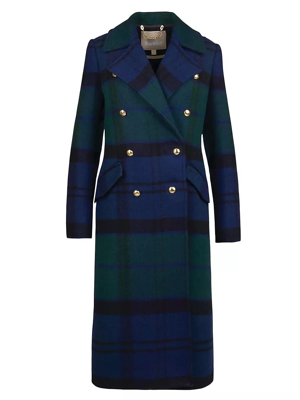 Barbour Marlene Plaid Wool-Blend Coat | Saks Fifth Avenue